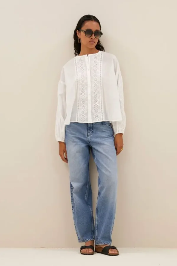 By bar Blouses<kate blouse | off white