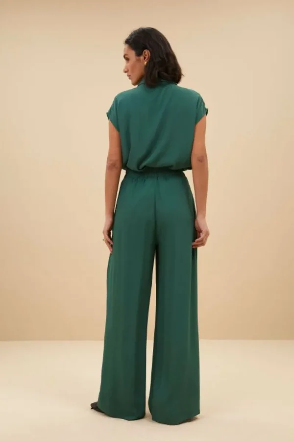 By bar Blouses<kiek viscose top | deep green
