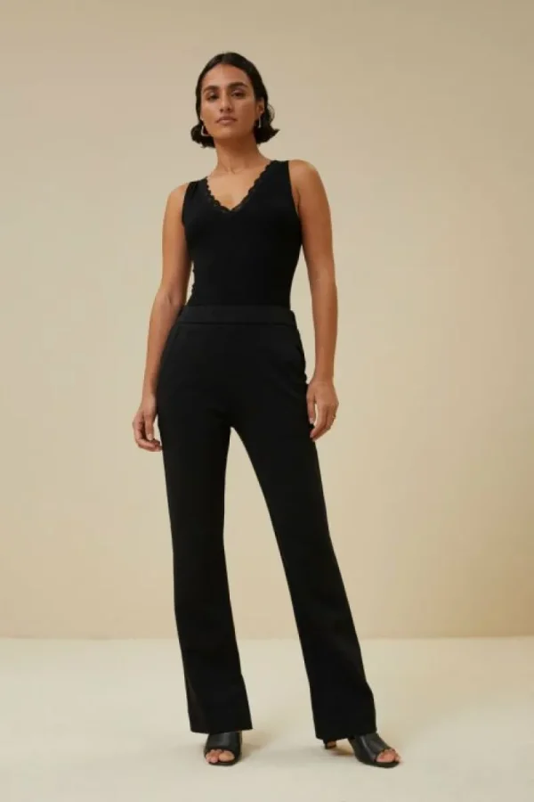 By bar Tops & Shirts<lace singlet | black