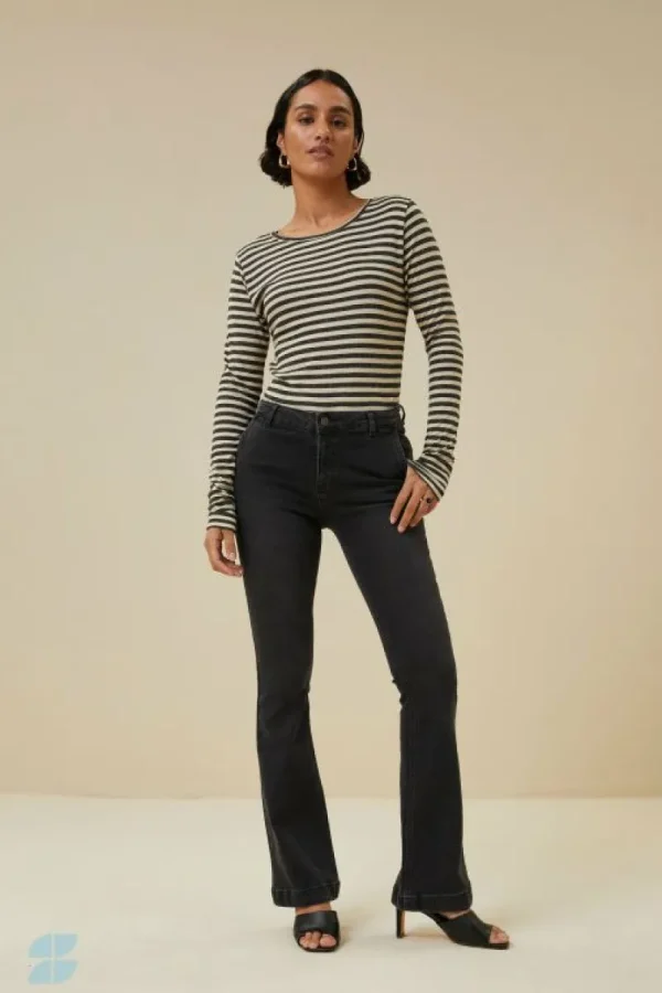 By bar Broeken<leila lb pant | jet black