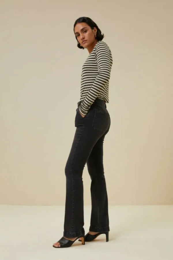 By bar Broeken<leila lb pant | jet black