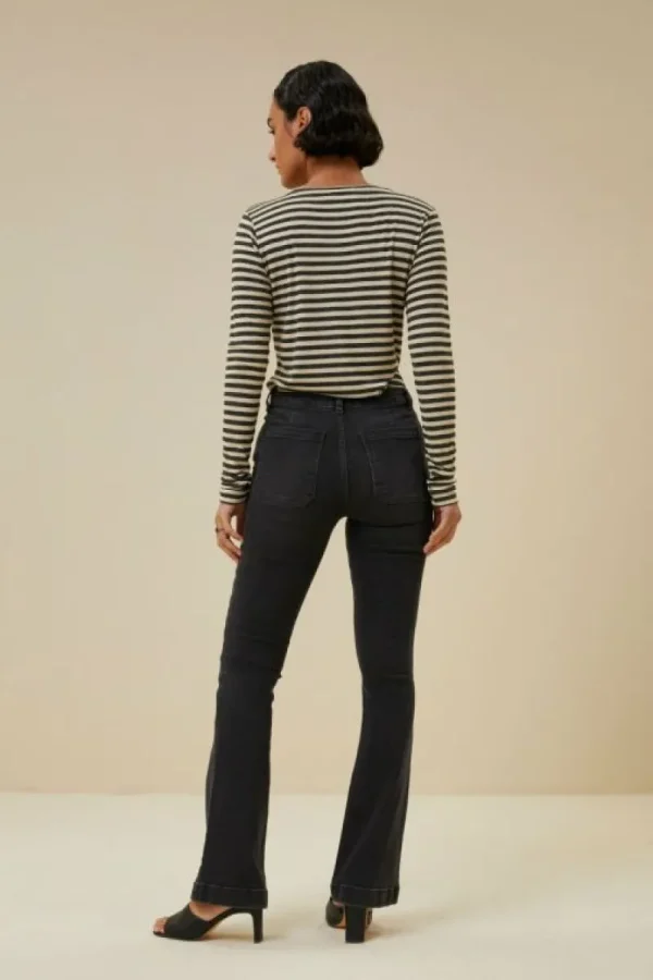 By bar Broeken<leila lb pant | jet black