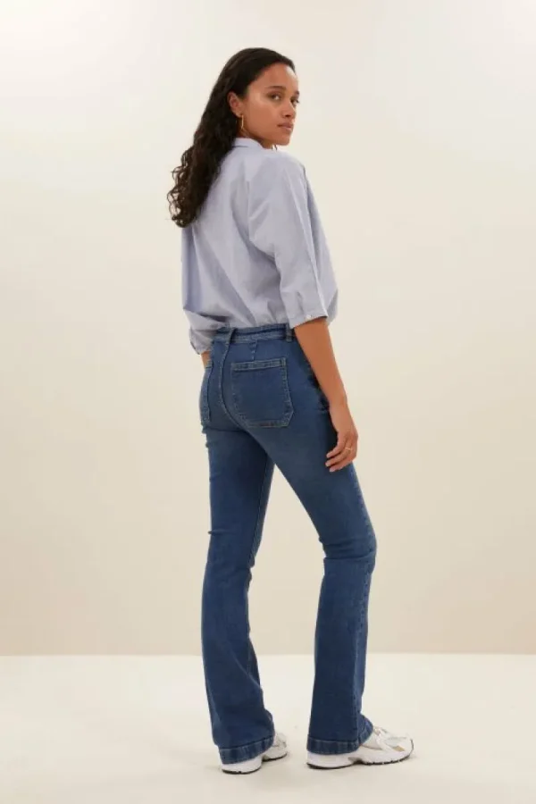 By bar Broeken<leila pant T denim | denim