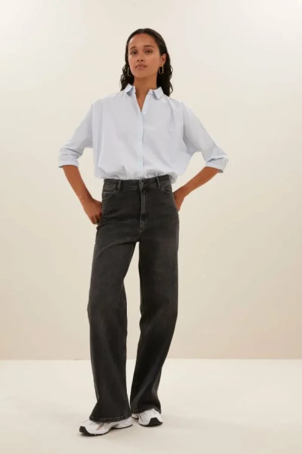 By bar Jeans | Broeken<lina pant | dark grey