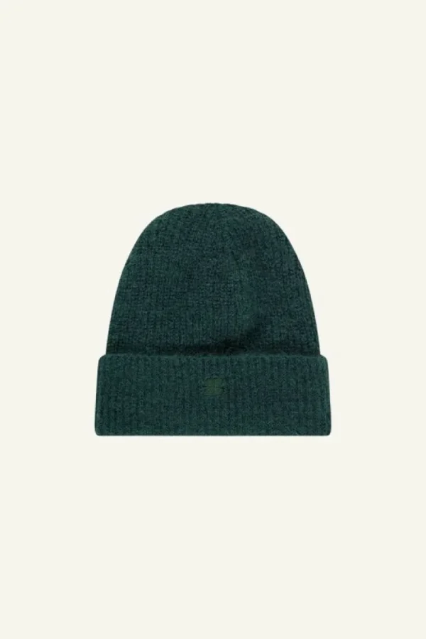 By bar Sjaals & Mutsen<logo beanie | dark green
