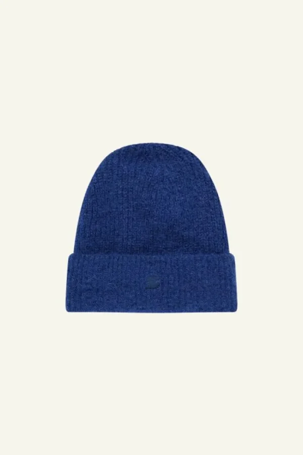 By bar Sjaals & Mutsen<logo beanie | queens blue