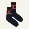 By bar Sokken<logo sparkle socks | poppy red