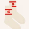 By bar Sokken<logo uni socks | poppy red