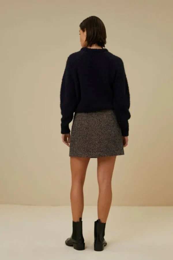 By bar Rokken<lottie tweed skirt | midnight