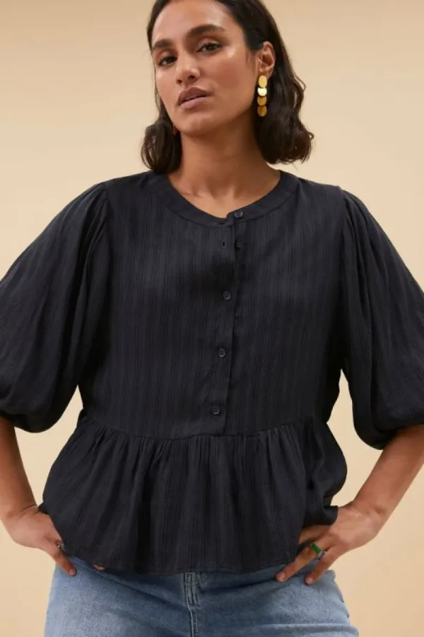 By bar Blouses<louis blouse | midnight