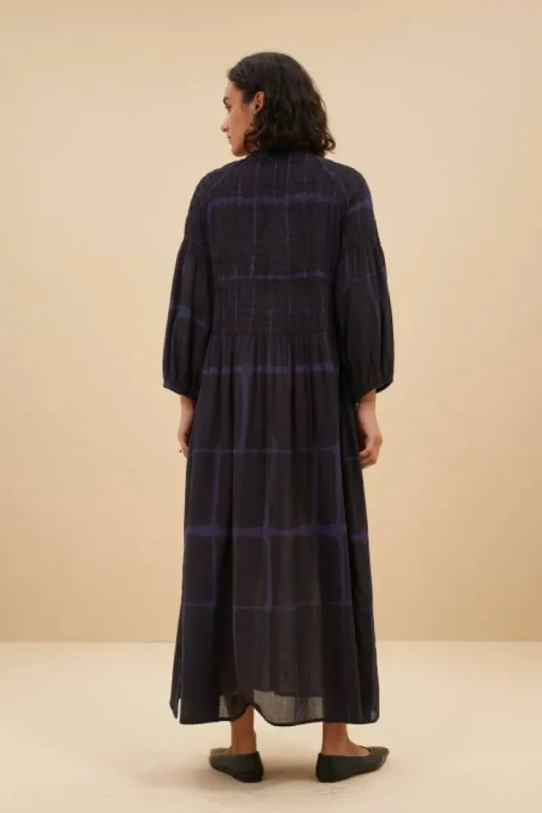 By bar Jurken<loulou square dress | square print