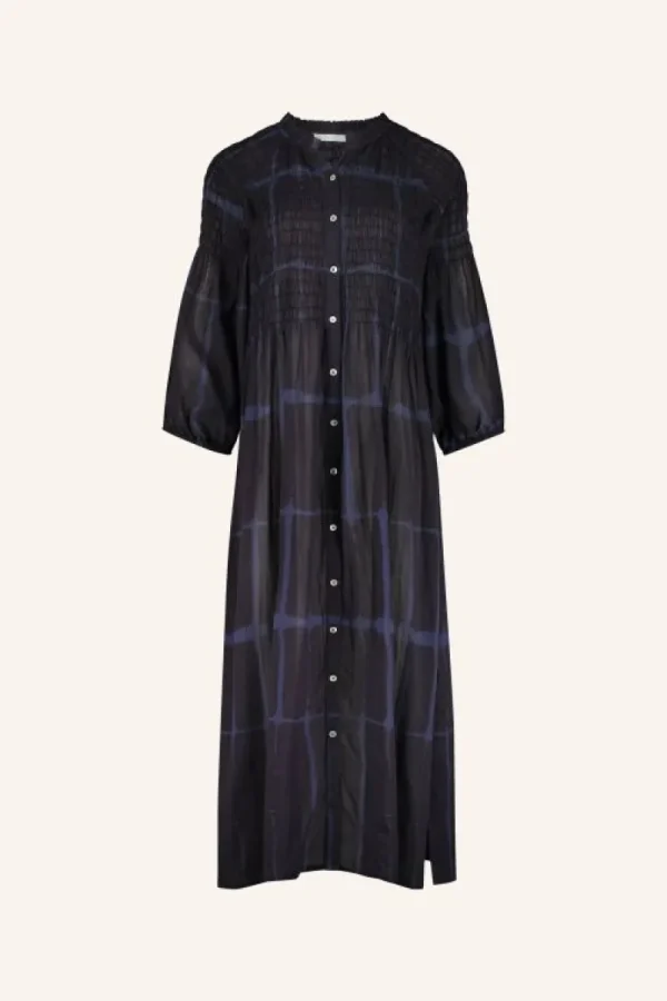 By bar Jurken<loulou square dress | square print