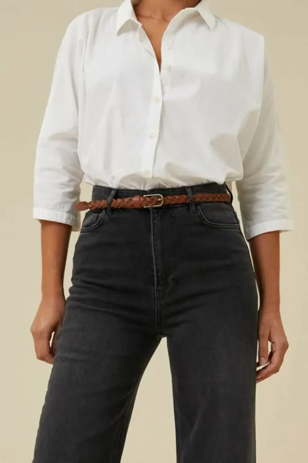 By bar Riemen<luna belt | cognac