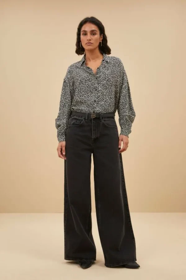 By bar Blouses<lykke calm flower blouse | calm flower print