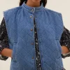 By bar Jassen<mave denim sleeveless jacket | denim