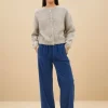 By bar Broeken<mees cord pants | bright oil blue