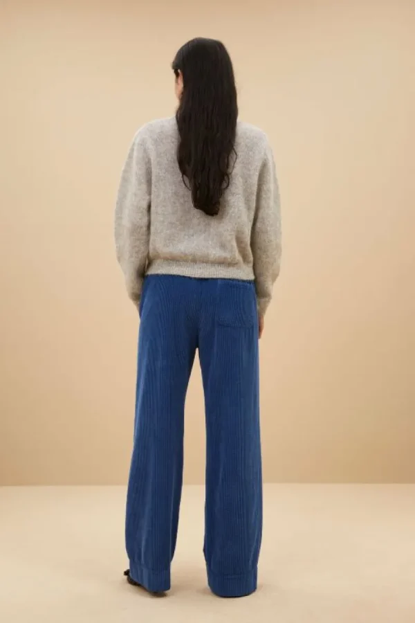 By bar Broeken<mees cord pants | bright oil blue