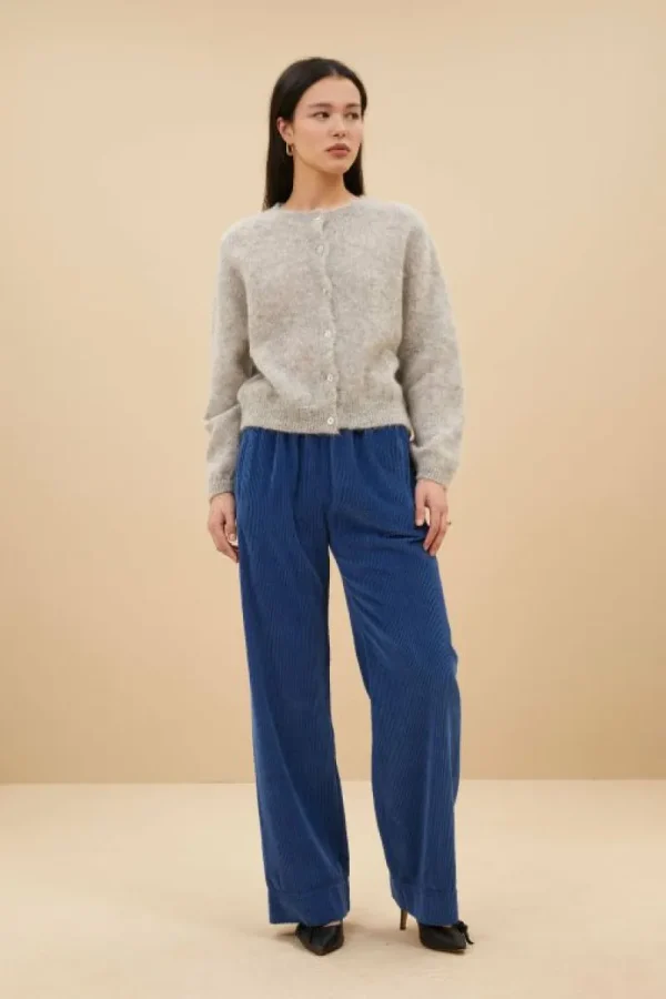 By bar Broeken<mees cord pants | bright oil blue