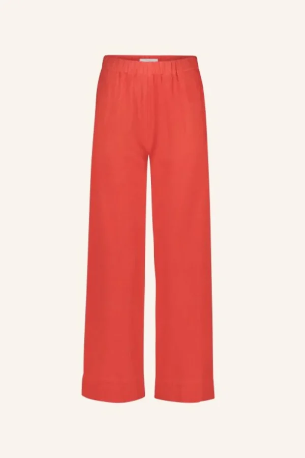 By bar Broeken<mees twill pants | poppy red