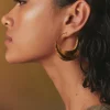 By bar Oorbellen | Sieraden<moon earring | gold