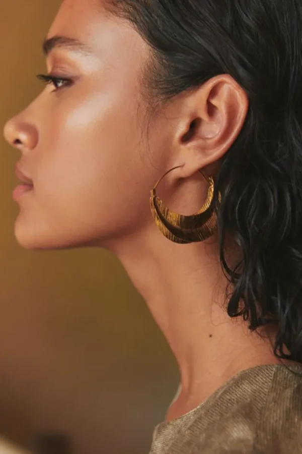 By bar Oorbellen | Sieraden<moon earring | gold