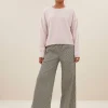 By bar Broeken<neal stripe pants | black white stripe