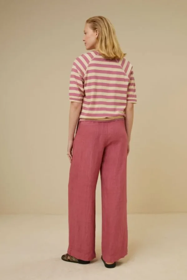 By bar Tops & Shirts<neva big v stripe top | raspberry