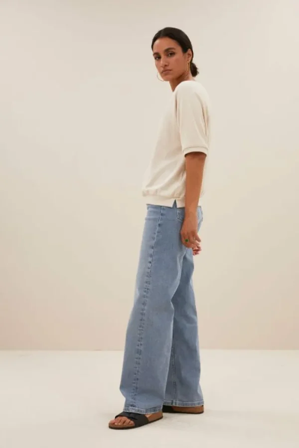 By bar Tops & Shirts<neva slub top | almond
