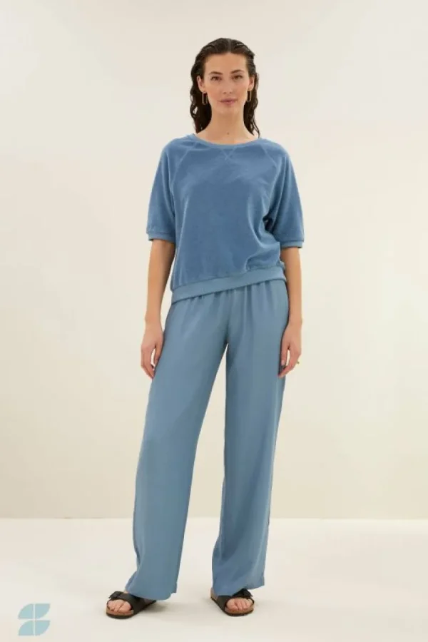 By bar Tops & Shirts<neva slub top | blue stone