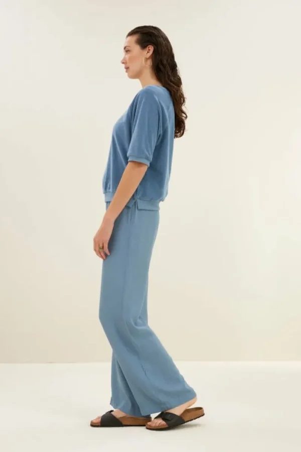 By bar Tops & Shirts<neva slub top | blue stone