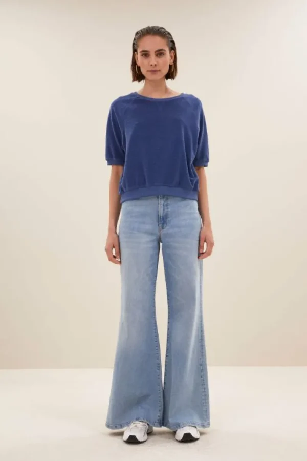 By bar Tops & Shirts<neva slub top | estate blue