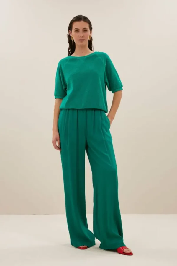 By bar Tops & Shirts<neva slub top | green lake