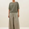 By bar Tops & Shirts<neva slub top | mulled basil