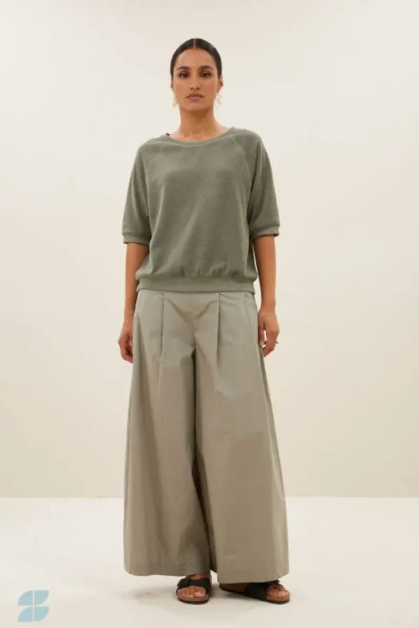 By bar Tops & Shirts<neva slub top | mulled basil