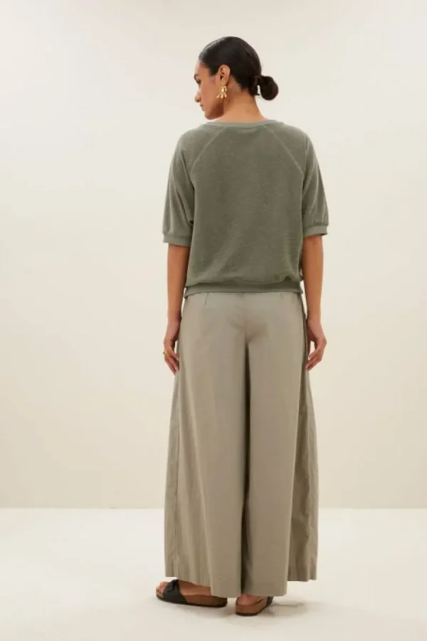 By bar Tops & Shirts<neva slub top | mulled basil