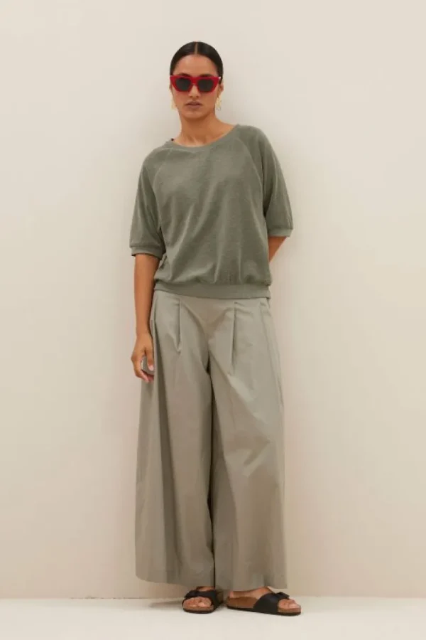 By bar Tops & Shirts<neva slub top | mulled basil