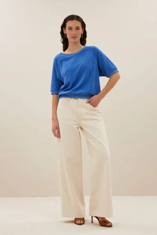 By bar Tops & Shirts<neva slub top | queens blue