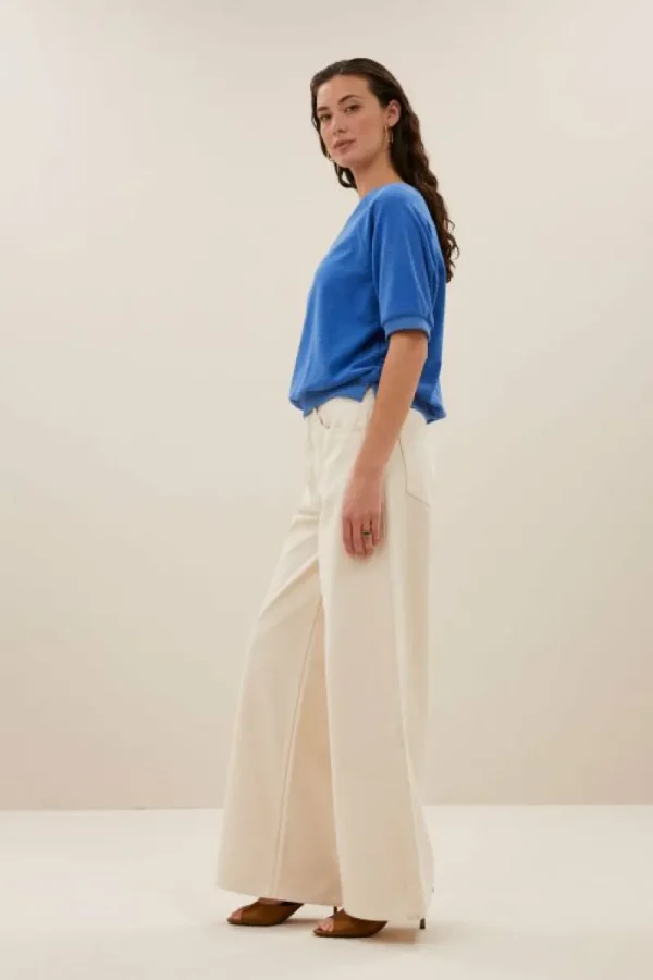 By bar Tops & Shirts<neva slub top | queens blue
