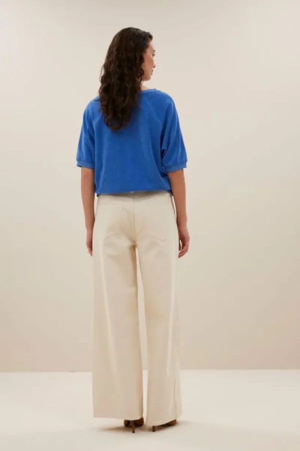 By bar Tops & Shirts<neva slub top | queens blue