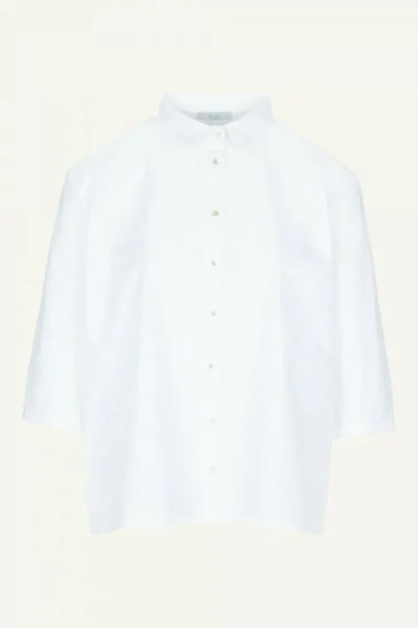 By bar Blouses<norel poplin blouse | white
