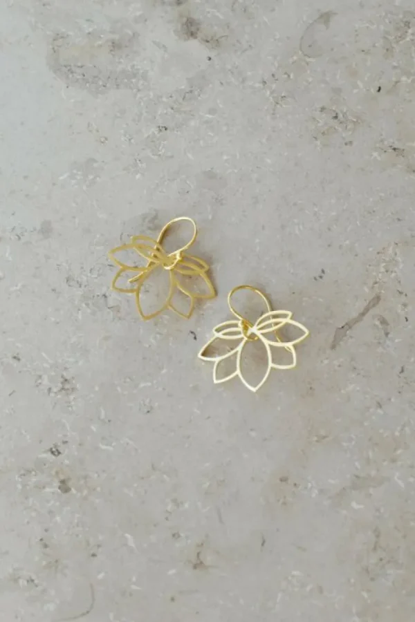 By bar Oorbellen | Sieraden<pd lotus earring | gold