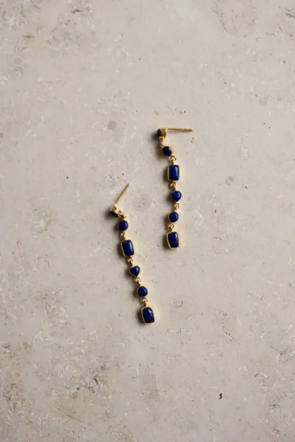 By bar Oorbellen<pd nolan earring | blue