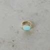By bar Sieraden<PD OVAL RING | light blue