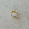 By bar Sieraden<PD OVAL RING | old pink