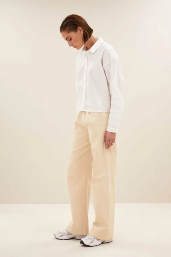 By bar Blouses<penny poplin blouse | white