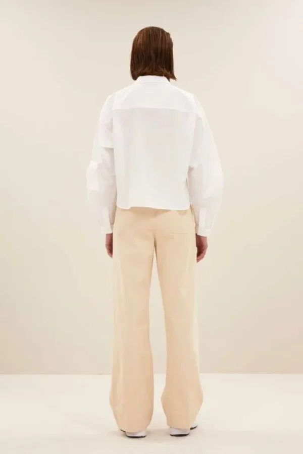 By bar Blouses<penny poplin blouse | white