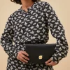 By bar Blouses<ribbe brisk blouse | brisk print