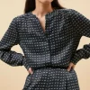 By bar Blouses<ribbe rastre blouse | rastre print