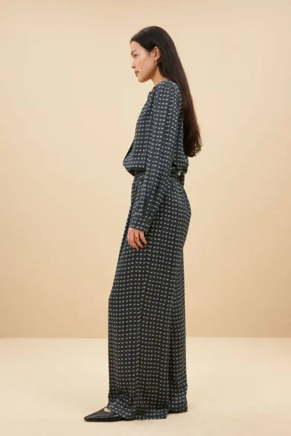 By bar Blouses<ribbe rastre blouse | rastre print