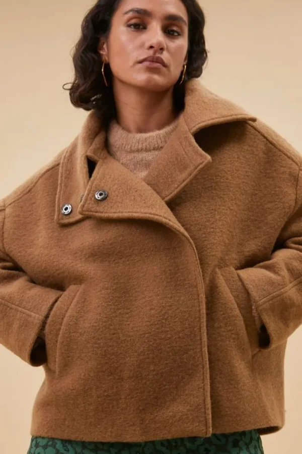 By bar Jassen<rika coat | camel